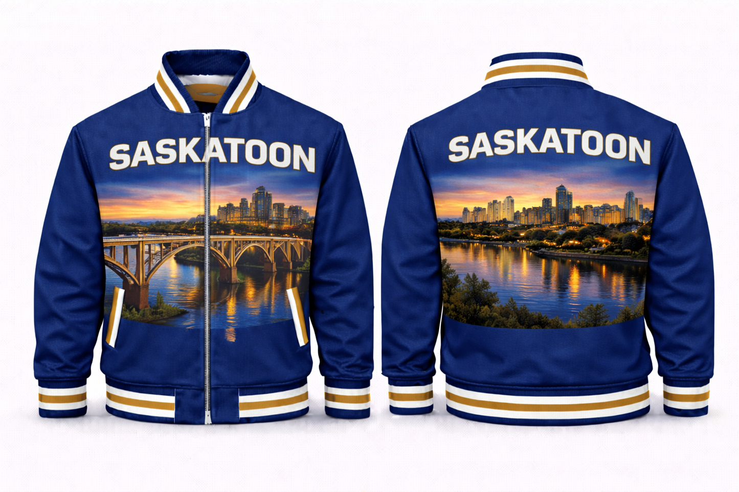 Saskatoon City Scapes Varsity Jacket Design No. 19011