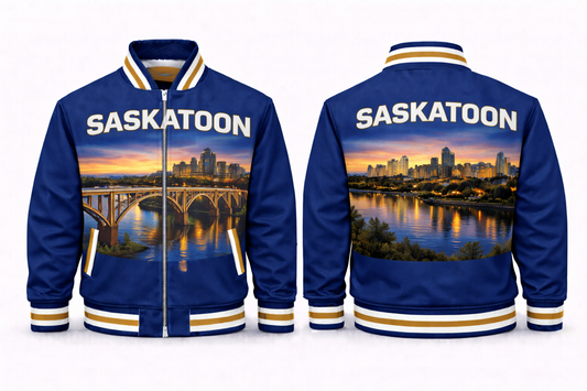 Saskatoon City Scapes Varsity Jacket Design No. 19011